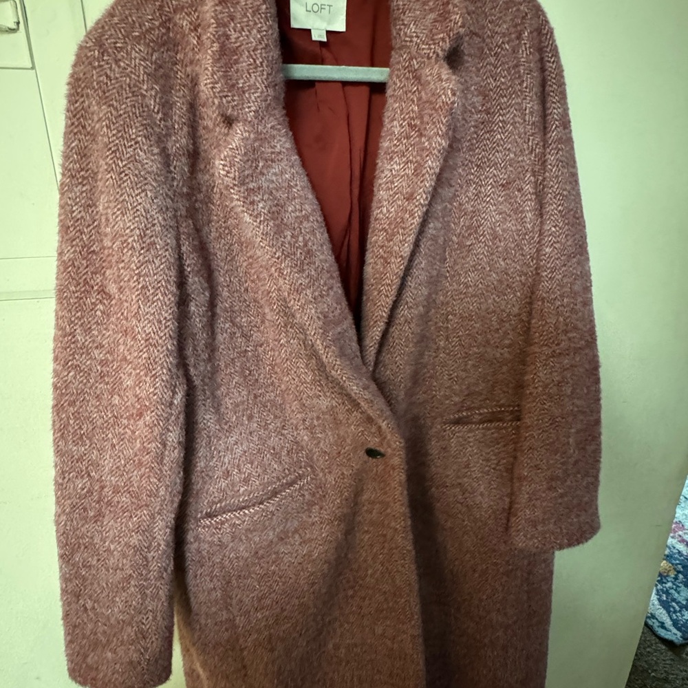 Herringbone coat - Ann Taylor Loft NWOT